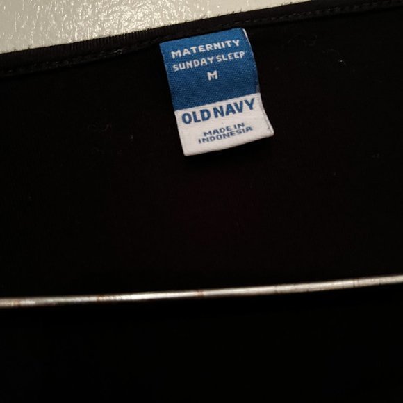 Maternity Top / Old Navy Sunday Sleep Black Top (Size Medium) - Picture 8 of 10